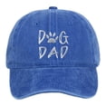 thumbnail image 1 of Mens Hat "DOG DAD" Embroidery Baseball Cap Adjustable Washed Casual Cap for Outdoor Walking and Daily, 1 of 4