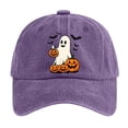 thumbnail image 1 of Mens Hat Halloween Print Washed Baseball Cap Adjustable Unisex Casual Hat for Outdoor Sports and Daily Wear, 1 of 3