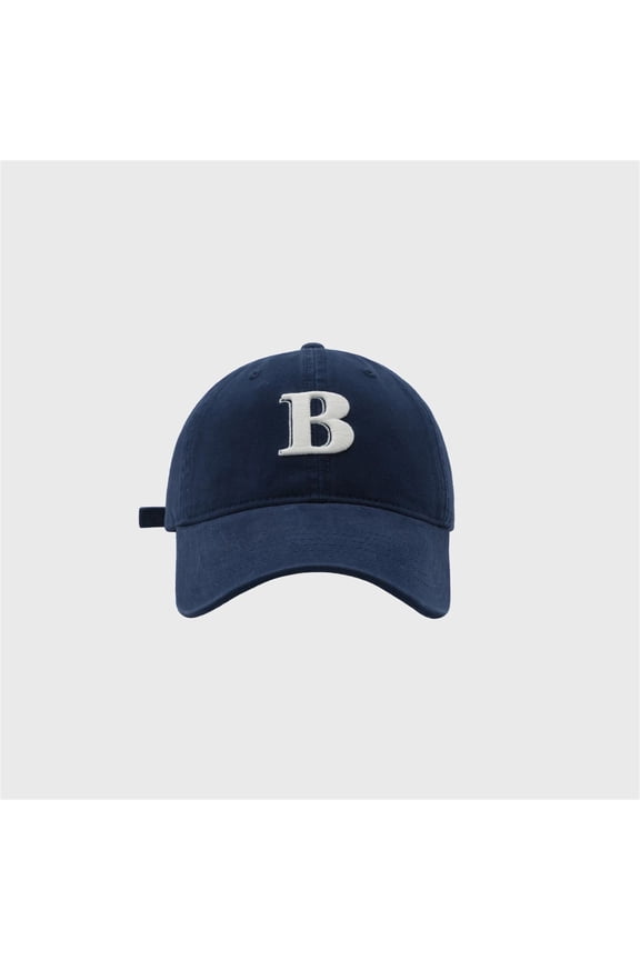 Mens Hat Unisex Baseball B Letter Embroidery Korean Fashion Versatile Sun Protection Summer Adjustable Ball Caps for Men