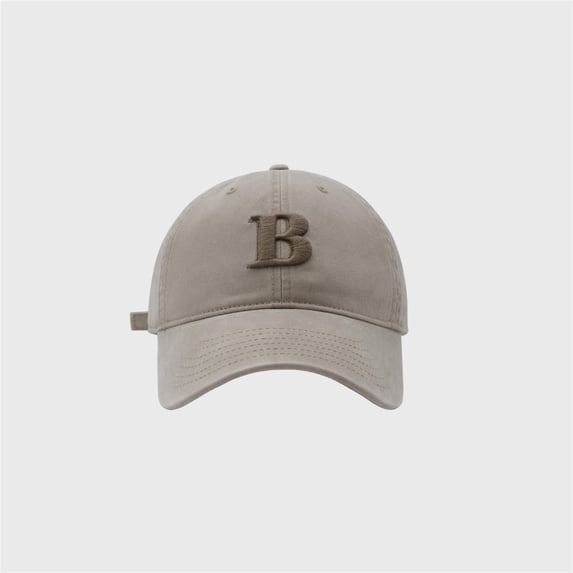 Mens Hat Unisex Baseball B Letter Embroidery Korean Fashion Versatile Sun Protection Summer Adjustable Caps for Men