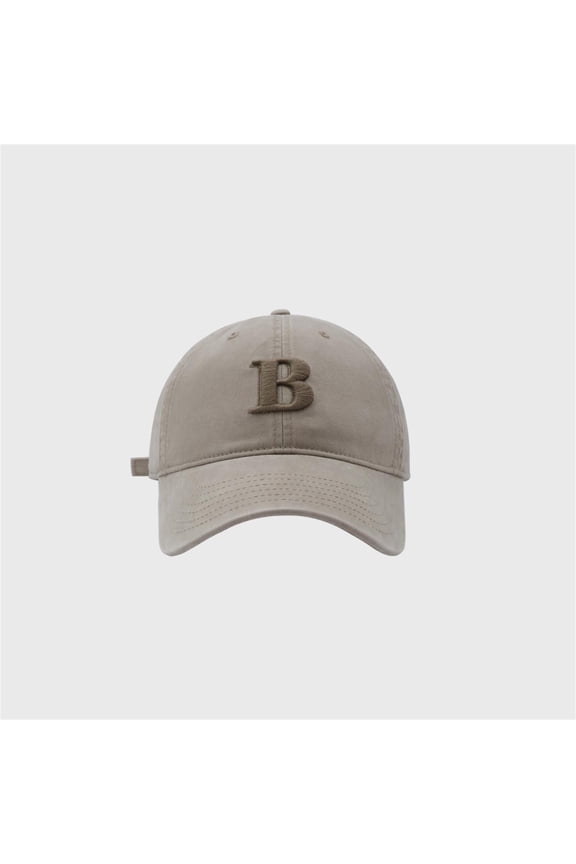 Mens Hat Unisex Baseball B Letter Embroidery Korean Fashion Versatile Sun Protection Summer Adjustable Caps for Men
