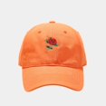 thumbnail image 1 of Mens Hat Unisex Baseball Stylish Embroidered Rose Soft Top Fashionable Adjustable Dad Streetwear Sun Protection Summer Baseball Caps, 1 of 3