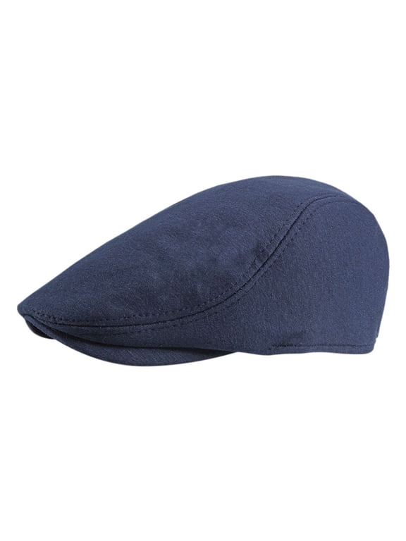 Mens Hats, Comdrip Men Cotton Newsboy Cap Soft Fit Cabbie Hat Men's Hats & Caps Navy One Size