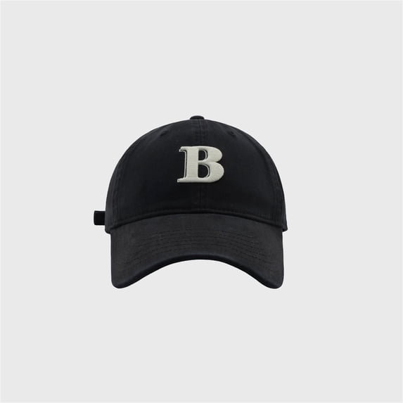 Mens Hats Unisex Baseball B Letter Embroidery Korean Fashion Versatile Sun Protection Summer Adjustable Caps for Men
