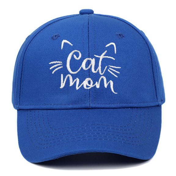 Mens Hats Unisex Baseball Cat Mom Embroidered Summer Sun Protection Adjustable Hard Top Cat Lover Mens Hats And Caps