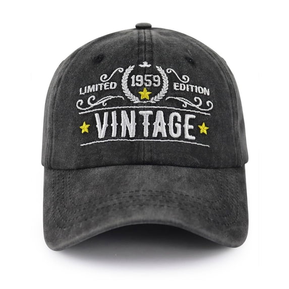 Mens Hats Unisex Baseball Classic Distressed Print Adjustable Dad Casual Sun Outdoor Vintage Ball Caps Black L