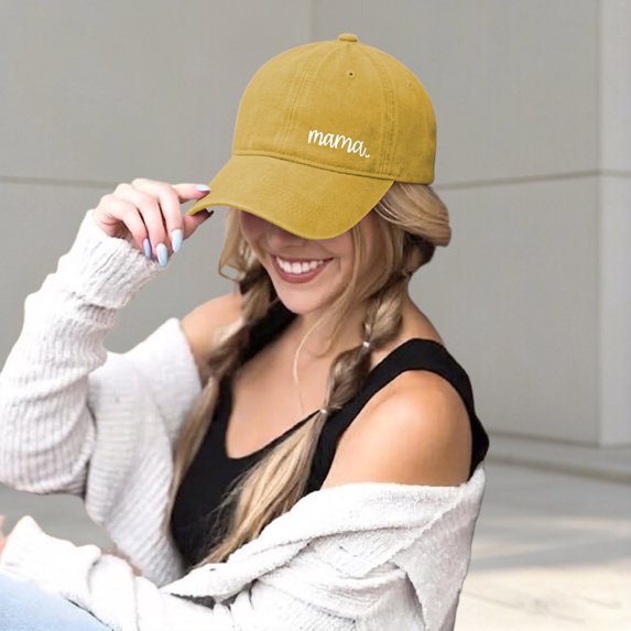 Mens Hats Unisex Baseball Distressed Embroidered Letter Summer Soft Top Adjustable Outdoor Ball Caps Yellow One Size