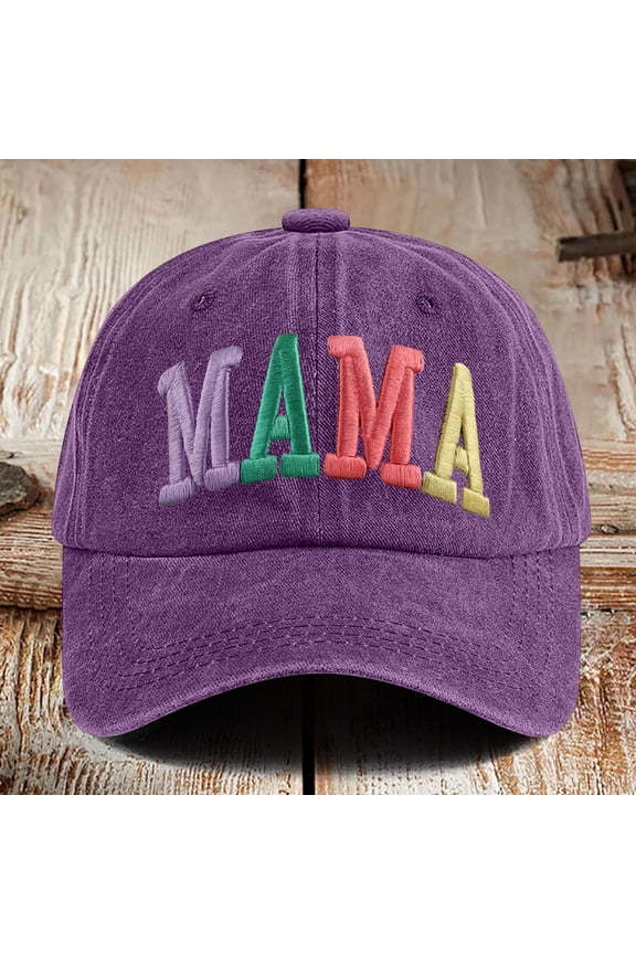 Mens Hats Unisex Baseball Mama Funny Adjustable Mini Sun Protection Summer Distressed Letter Embroidered Mens Hats And Caps