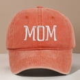 thumbnail image 1 of Mens Hats Unisex Baseball Mom Embroidered Printed Vintage Adjustable Outdoor Mens Caps Orange One Size, 1 of 3