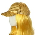 thumbnail image 1 of Mens Hats and Caps, Comdrip New Fashion Unisex Pure Color Sequined Hats Baseball Caps Womens Hat Yellow One Size, 1 of 3