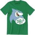 thumbnail image 1 of Mens Have A Great Day Shark Funny Summer Vacation Men's T-Shirt, 1 of 4