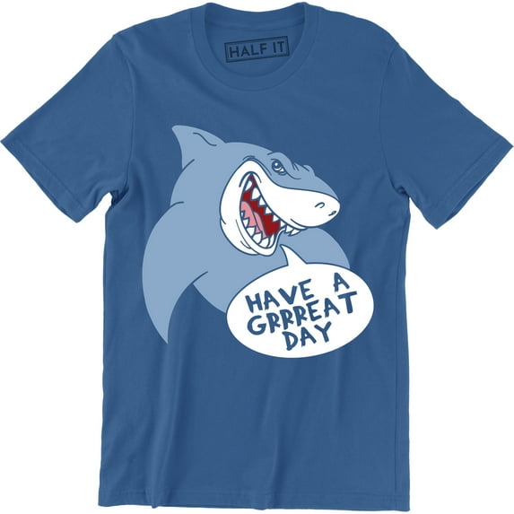 Mens Have A Great Day Shark Funny Summer Vacation Men's T-Shirt