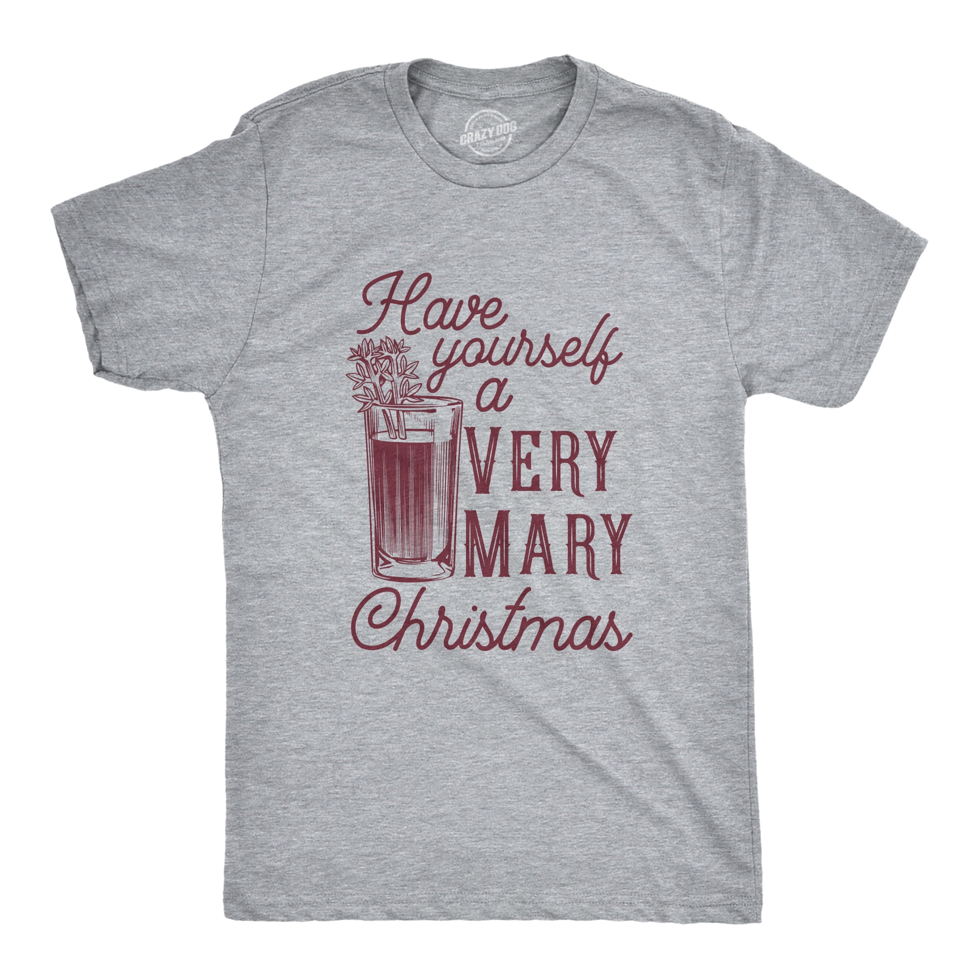 Mens Have Yourself A Very Mary Christmas T Shirt Funny Xmas Bloody