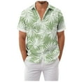 thumbnail image 1 of Mens Hawaiian Shirt Short Sleeve Button Down Shirts Tropical Floral Summer Beach Shirts,S-3XL, 1 of 7