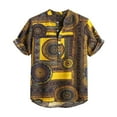 thumbnail image 1 of Mens Hawaiian Shirt Short Sleeve Button Down Tropical Shirts Casual Floral Summer Beach Shirt, 1 of 3