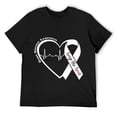 thumbnail image 1 of Mens Heart Health Heart Disease Awareness HeartBeat CHD Wear Red T-Shirt Black, 1 of 5