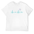 thumbnail image 1 of Mens Heartbeat Semicolon for a Prevention Awareness T-Shirt White 3X-Large, 1 of 5