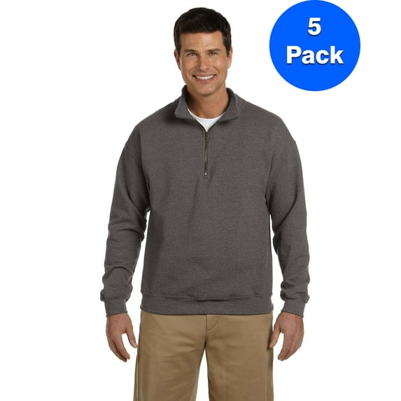 Mens Heavy Blend Vintage Collar Sweatshirt 5 Pack