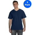 thumbnail image 1 of Mens Heavy Cotton HD V-Neck T-Shirt 39VR (5 PACK), 1 of 3