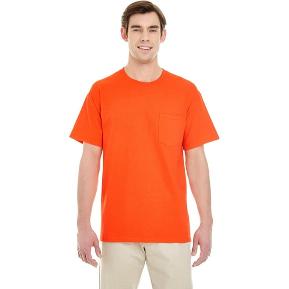Mens Heavy Cotton T-Shirt with a Pocket 2 Pack