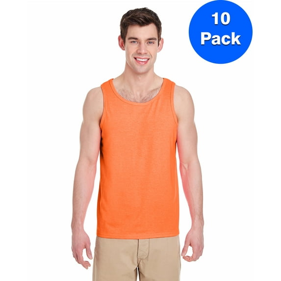 Mens Heavy Cotton Tank Top 10 Pack