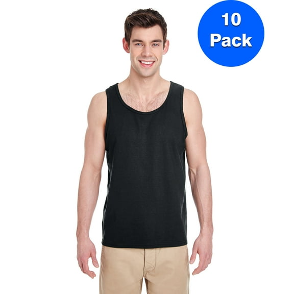 Mens Heavy Cotton Tank Top 10 Pack