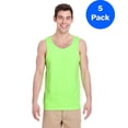 thumbnail image 1 of Mens Heavy Cotton Tank Top 5 Pack, 1 of 2