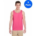 thumbnail image 1 of Mens Heavy Cotton Tank Top 5 Pack, 1 of 2