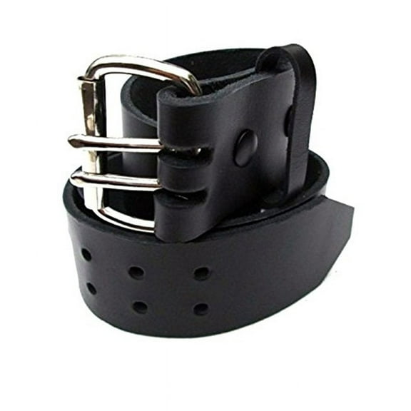 Mens Heavy Duty Black Leather Work/Tool Belt 2" Wide (62)