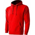thumbnail image 1 of Mens Heavyweight Casual Pullover Hoodie Sweatshirt with Front Pocket (Red, XL), 1 of 1