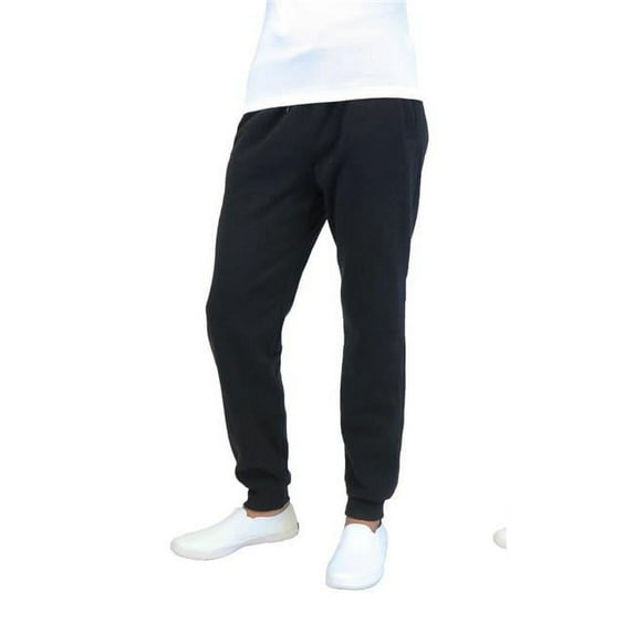 Mens Heavyweight Fleece Joggers, Black - Case of 24 - 24 Per Pack