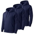 thumbnail image 1 of Mens Heavyweight Fleece Lined Pullover Hoodie 3 Pack, 1 of 7