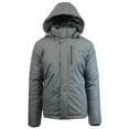 thumbnail image 1 of Mens Heavyweight Hooded Parka Jacket With Stripe Trim, 1 of 5