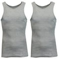 thumbnail image 1 of Mens Heavyweight Ribbed Tank Top (2-PACK), 1 of 2