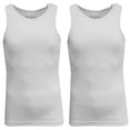 thumbnail image 1 of Mens Heavyweight Ribbed Tank Top (2-PACK), 1 of 2