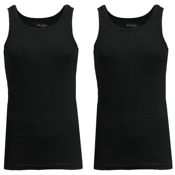 Mens Heavyweight Ribbed Tank Top (2-PACK)