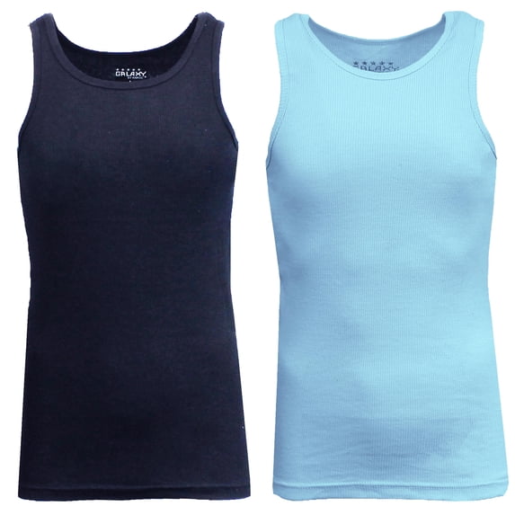 Mens Heavyweight Ribbed Tank Top (2-PACK)