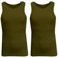 thumbnail image 1 of Mens Heavyweight Ribbed Tank Top (2-PACK), 1 of 2