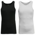 thumbnail image 1 of Mens Heavyweight Ribbed Tank Top (2-PACK), 1 of 2