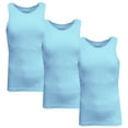 thumbnail image 1 of Mens Heavyweight Ribbed Tank Top ( 3-PACK), 1 of 6