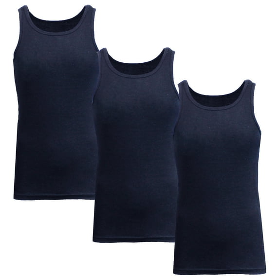 Mens Heavyweight Ribbed Tank Top ( 3-PACK)