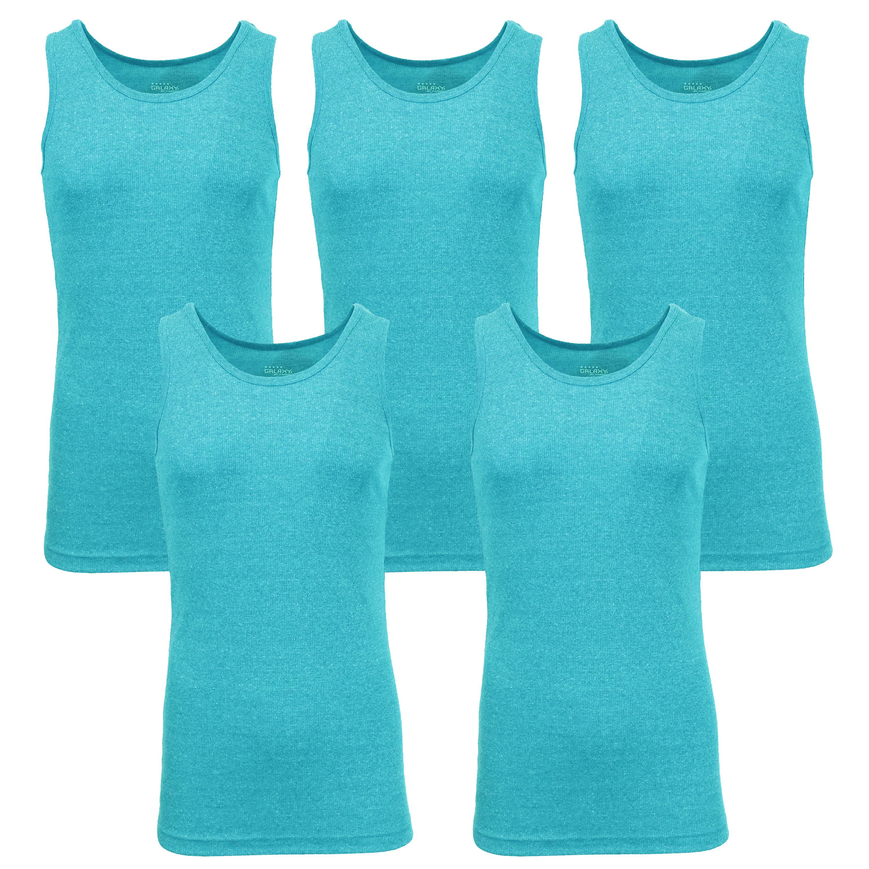 Mens Heavyweight Ribbed Tank Top (5PACK)