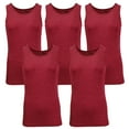 thumbnail image 1 of Mens Heavyweight Ribbed Tank Top (5-PACK), 1 of 2