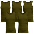 thumbnail image 1 of Mens Heavyweight Ribbed Tank Top (5-PACK), 1 of 2