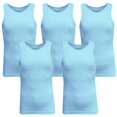 thumbnail image 1 of Mens Heavyweight Ribbed Tank Top (5-PACK), 1 of 2
