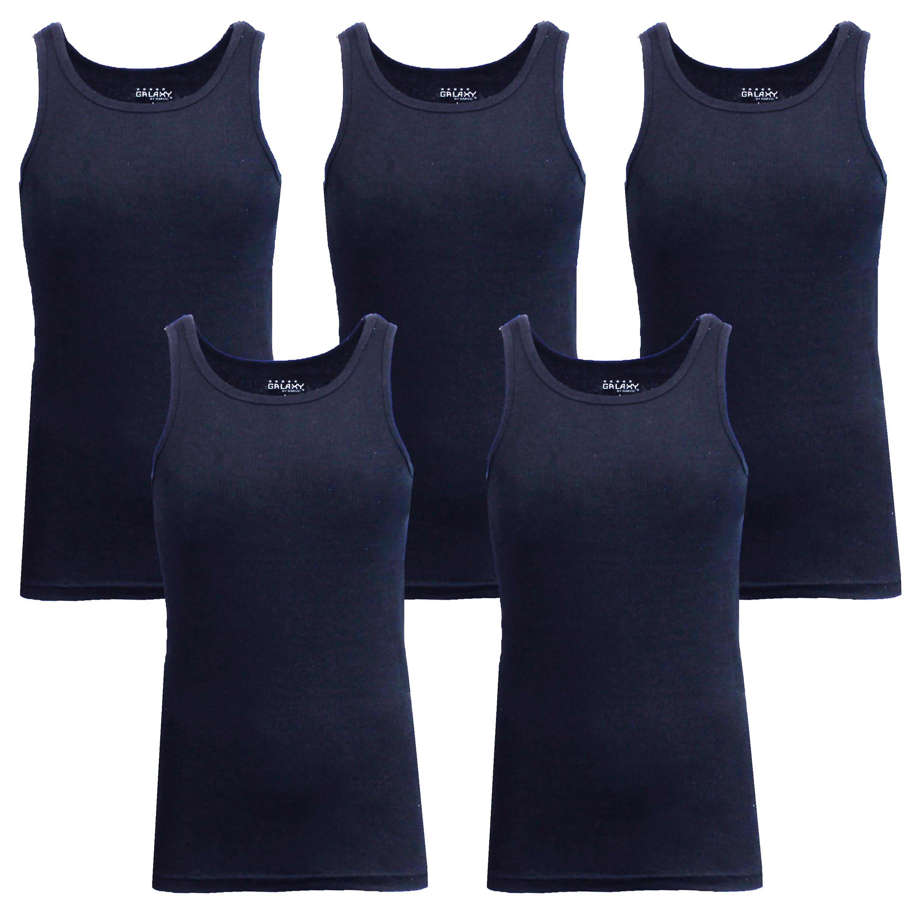 Mens Heavyweight Ribbed Tank Top (5PACK)