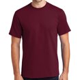 thumbnail image 1 of Mens Heavyweight Rugged 100% Cotton Tee Shirt, 2XL Cardinal Red (TALL SIZE), 1 of 5