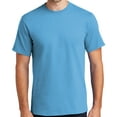 thumbnail image 1 of Mens Heavyweight Rugged 100% Cotton Tee Shirt, 4XL Aquatic Blue, 1 of 5