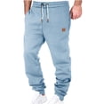 thumbnail image 1 of Mens Heavyweight Sweatpants Baggy Straight Casual Pants Elastic Waist Workout Athletic Joggers Pockets Sweat Pants, 1 of 5