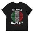thumbnail image 1 of Mens Hecho en Nayarit Mexico - Proud Mexican - Nayarit T-Shirt Black Large, 1 of 5